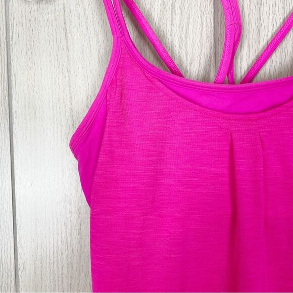 Athleta | Bright Pink Mesh Energize Tank Top Size Medium - Picture 7 of 13